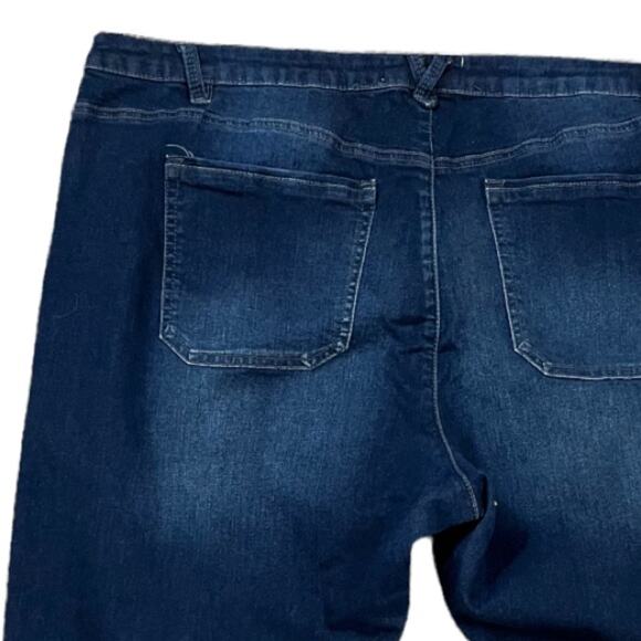 Democracy Jeans Seamless Ankle Skimmer High Rise Dark Wash Women's Size 22 Plus - Picture 4 of 8